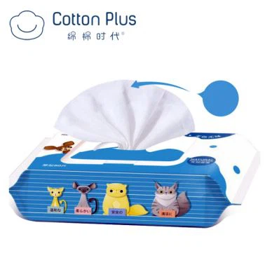 Ábhar Spunlace Bambú Wipes Wet Pet